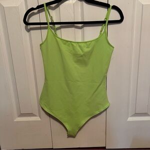Free People Basique Bodysuit Lime